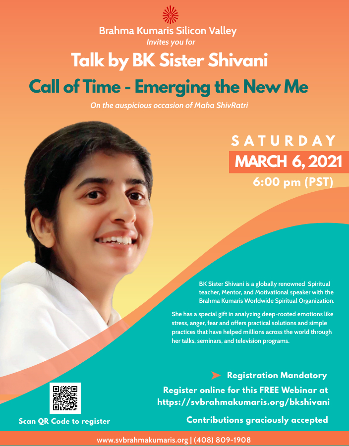 Talk by BK Sister Shivani Call of Time Emerging the New Me India